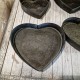Zestaw 5 metalowych serc talerze